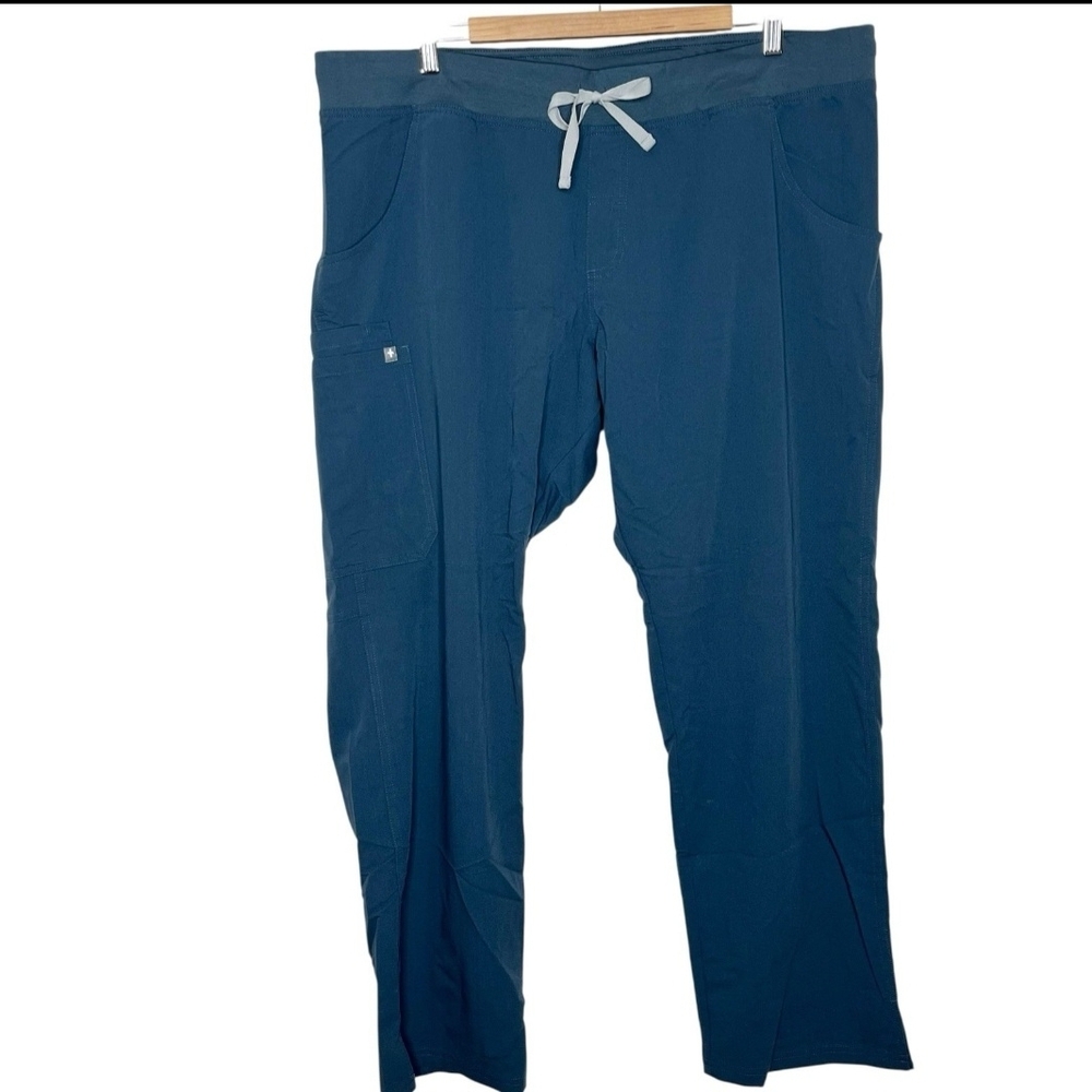 Figs Women Dark Harbor Xxl with Gray Drawstring